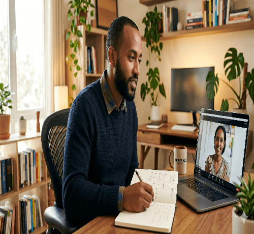 1-on-1 AI training session on Zoom